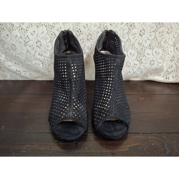 EUC Madden Girl Women's Renzo Black Peep Toe Heels/Sz. 8M - Picture 5 of 9